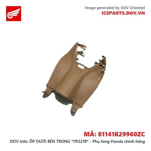 ỐP DƯỚI BÊN TRONG *YR321R* - Phụ tùng Honda chính hãng