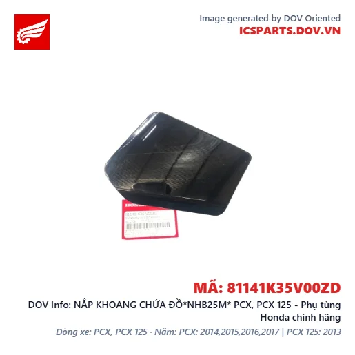 NẮP KHOANG CHỨA ĐỒ*NHB25M* PCX, PCX 125 - Phụ tùng Honda chính hãng