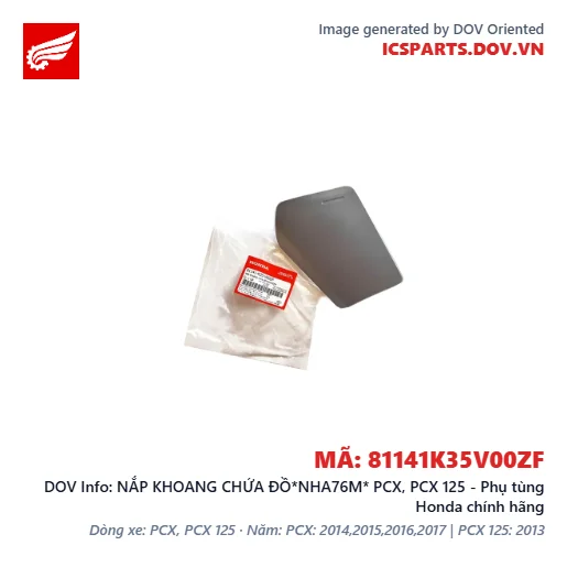 NẮP KHOANG CHỨA ĐỒ*NHA76M* PCX, PCX 125 - Phụ tùng Honda chính hãng