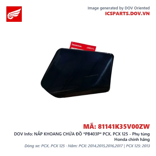 NẮP KHOANG CHỨA ĐỒ *PB403P* PCX, PCX 125 - Phụ tùng Honda chính hãng