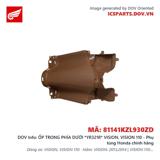 ỐP TRONG PHÍA DƯỚI *YR321R* VISION, VISION 110 - Phụ tùng Honda chính hãng