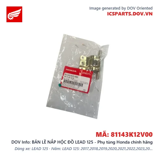 BẢN LỀ NẮP HỘC ĐỒ LEAD 125 - Phụ tùng Honda chính hãng