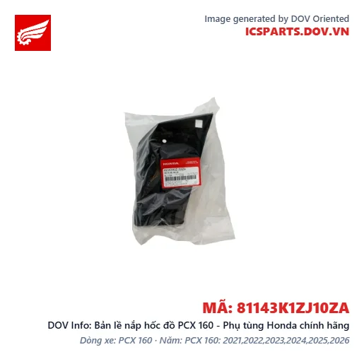 Bản lề nắp hốc đồ PCX 160 - Phụ tùng Honda chính hãng