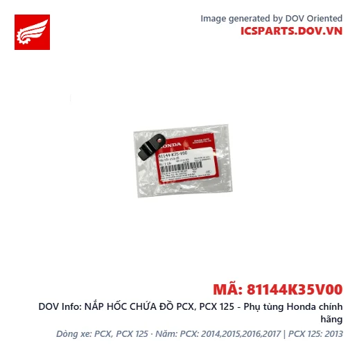 NẮP HỐC CHỨA ĐỒ PCX, PCX 125 - Phụ tùng Honda chính hãng