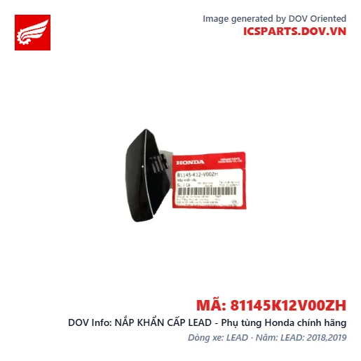 NẮP KHẨN CẤP LEAD - Phụ tùng Honda chính hãng