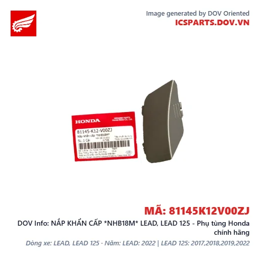 NẮP KHẨN CẤP *NHB18M* LEAD, LEAD 125 - Phụ tùng Honda chính hãng