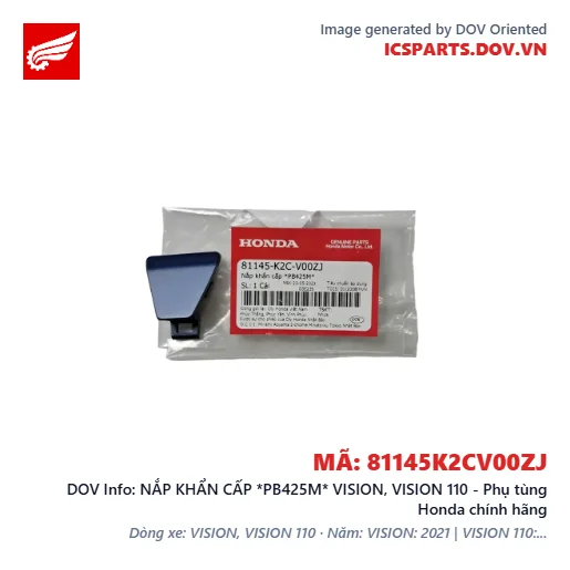 NẮP KHẨN CẤP *PB425M* VISION, VISION 110 - Phụ tùng Honda chính hãng