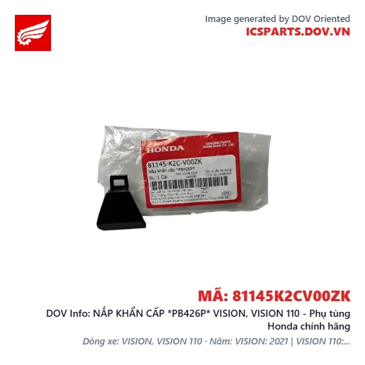 NẮP KHẨN CẤP *PB426P* VISION, VISION 110 - Phụ tùng Honda chính hãng