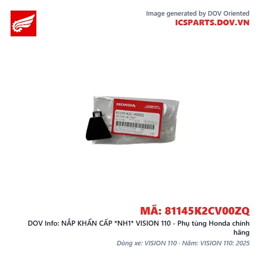NẮP KHẨN CẤP *NH1* VISION 110 - Phụ tùng Honda chính hãng
