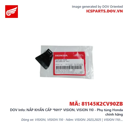 NẮP KHẨN CẤP *NH1* VISION, VISION 110 - Phụ tùng Honda chính hãng