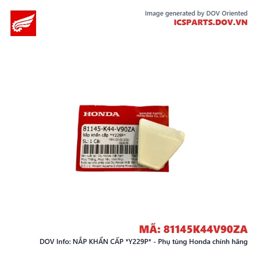 NẮP KHẨN CẤP *Y229P* - Phụ tùng Honda chính hãng