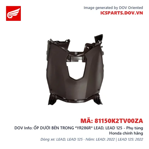 ỐP DƯỚI BÊN TRONG *YR286R* LEAD, LEAD 125 - Phụ tùng Honda chính hãng