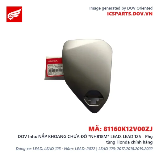 NẮP KHOANG CHỨA ĐỒ *NHB18M* LEAD, LEAD 125 - Phụ tùng Honda chính hãng