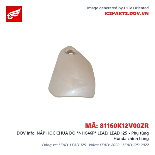 NẮP HỘC CHỨA ĐỒ *NHC46P* LEAD, LEAD 125 - Phụ tùng Honda chính hãng