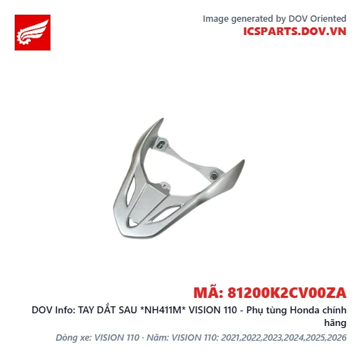 TAY DẮT SAU *NH411M* VISION 110 - Phụ tùng Honda chính hãng