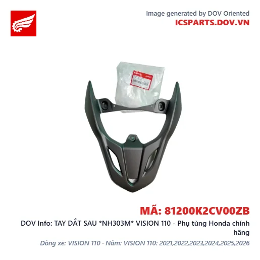 TAY DẮT SAU *NH303M* VISION 110 - Phụ tùng Honda chính hãng