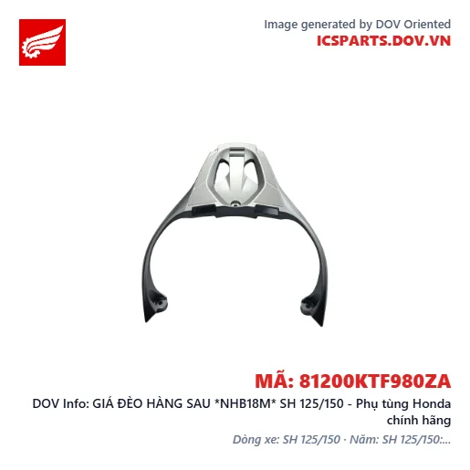 GIÁ ĐÈO HÀNG SAU *NHB18M* SH 125/150 - Phụ tùng Honda chính hãng