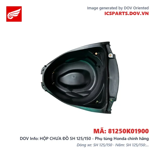HỘP CHƯA ĐỒ SH 125/150 - Phụ tùng Honda chính hãng