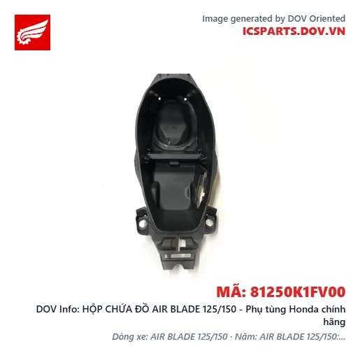 HỘP CHỨA ĐỒ AIR BLADE 125/150 - Phụ tùng Honda chính hãng