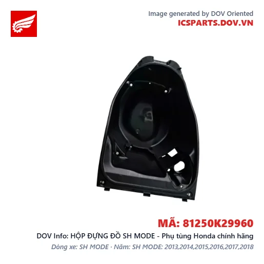 HỘP ĐỰNG ĐỒ SH MODE - Phụ tùng Honda chính hãng