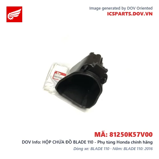 HỘP CHỨA ĐỒ BLADE 110 - Phụ tùng Honda chính hãng