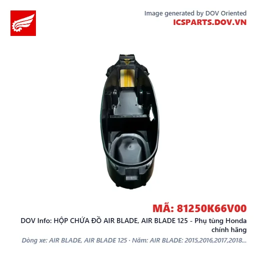 HỘP CHỨA ĐỒ AIR BLADE, AIR BLADE 125 - Phụ tùng Honda chính hãng
