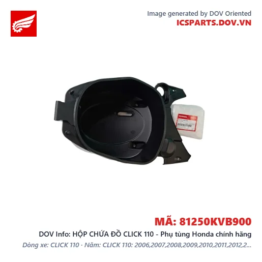 HỘP CHỨA ĐỒ CLICK 110 - Phụ tùng Honda chính hãng