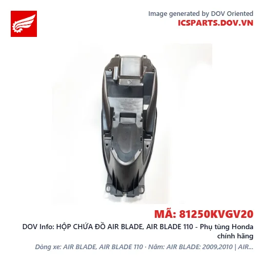 HỘP CHỨA ĐỒ AIR BLADE, AIR BLADE 110 - Phụ tùng Honda chính hãng