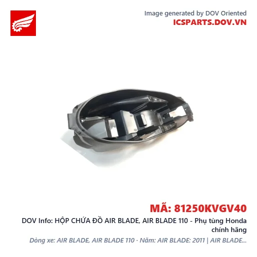 HỘP CHỨA ĐỒ AIR BLADE, AIR BLADE 110 - Phụ tùng Honda chính hãng