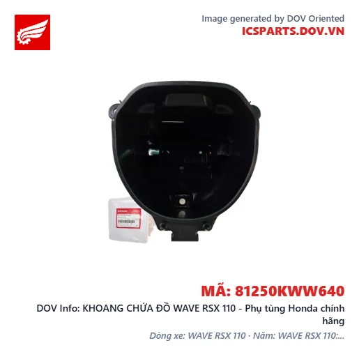 KHOANG CHỨA ĐỒ WAVE RSX 110 - Phụ tùng Honda chính hãng
