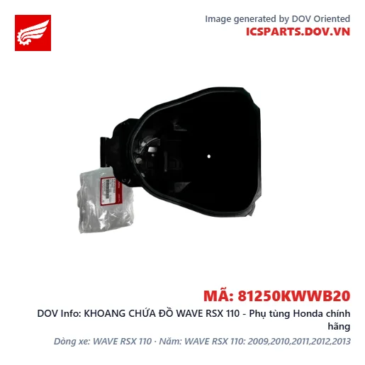 KHOANG CHỨA ĐỒ WAVE RSX 110 - Phụ tùng Honda chính hãng