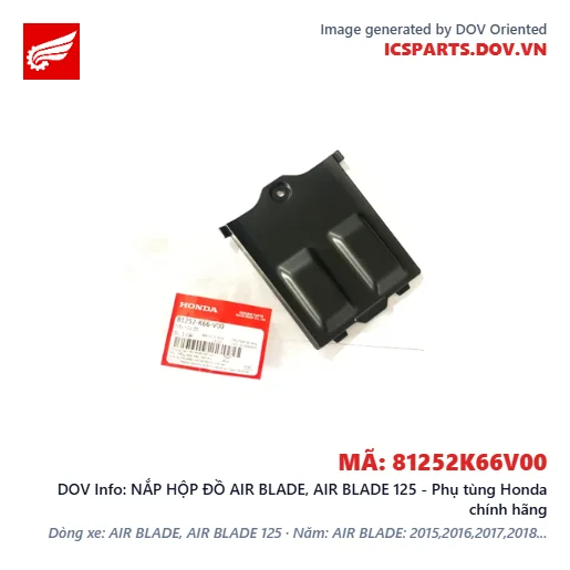 NẮP HỘP ĐỒ AIR BLADE, AIR BLADE 125 - Phụ tùng Honda chính hãng
