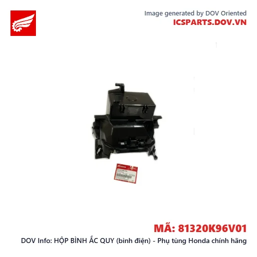HỘP BÌNH ẮC QUY (bình điện) - Phụ tùng Honda chính hãng