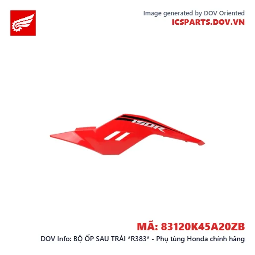 BỘ ỐP SAU TRÁI *R383* - Phụ tùng Honda chính hãng