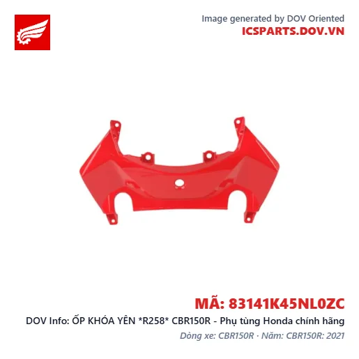 ỐP KHÓA YÊN *R258* CBR150R - Phụ tùng Honda chính hãng