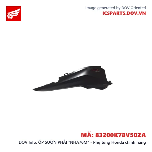ỐP SƯỜN PHẢI *NHA76M* - Phụ tùng Honda chính hãng