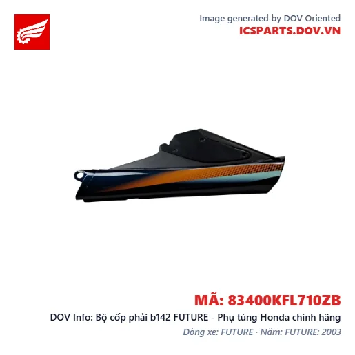 Bộ cốp phải b142 FUTURE - Phụ tùng Honda chính hãng