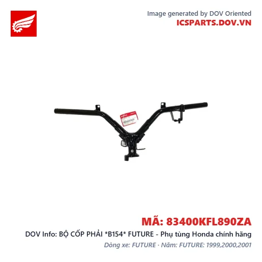 BỘ CỐP PHẢI *B154* FUTURE - Phụ tùng Honda chính hãng