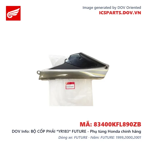 BỘ CỐP PHẢI *YR183* FUTURE - Phụ tùng Honda chính hãng