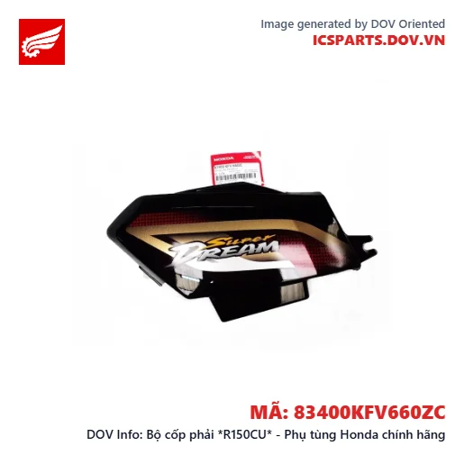 Bộ cốp phải *R150CU* - Phụ tùng Honda chính hãng