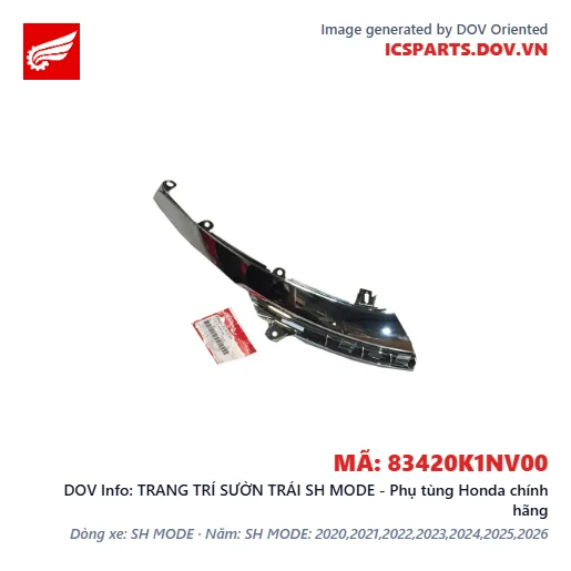 TRANG TRÍ SƯỜN TRÁI SH MODE - Phụ tùng Honda chính hãng