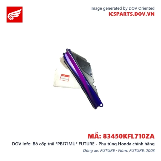 Bộ cốp trái *PB171MU* FUTURE - Phụ tùng Honda chính hãng