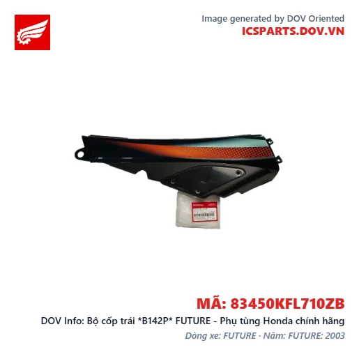 Bộ cốp trái *B142P* FUTURE - Phụ tùng Honda chính hãng
