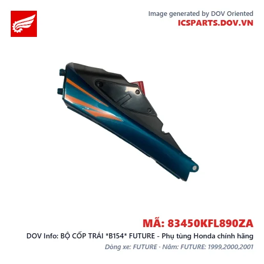 BỘ CỐP TRÁI *B154* FUTURE - Phụ tùng Honda chính hãng