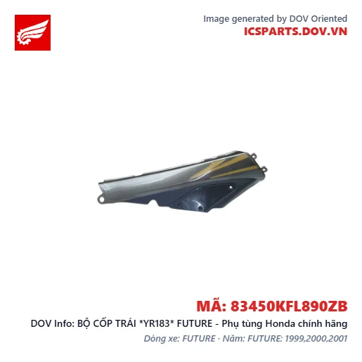 BỘ CỐP TRÁI *YR183* FUTURE - Phụ tùng Honda chính hãng