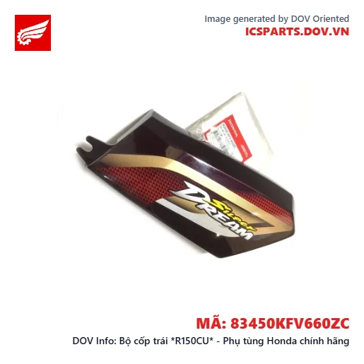 Bộ cốp trái *R150CU* - Phụ tùng Honda chính hãng