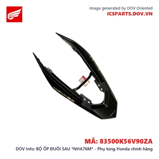 BỘ ỐP ĐUÔI SAU *NHA76M* - Phụ tùng Honda chính hãng