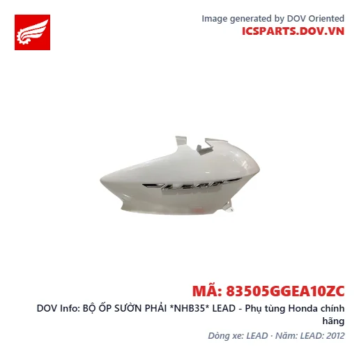 BỘ ỐP SƯỜN PHẢI *NHB35* LEAD - Phụ tùng Honda chính hãng