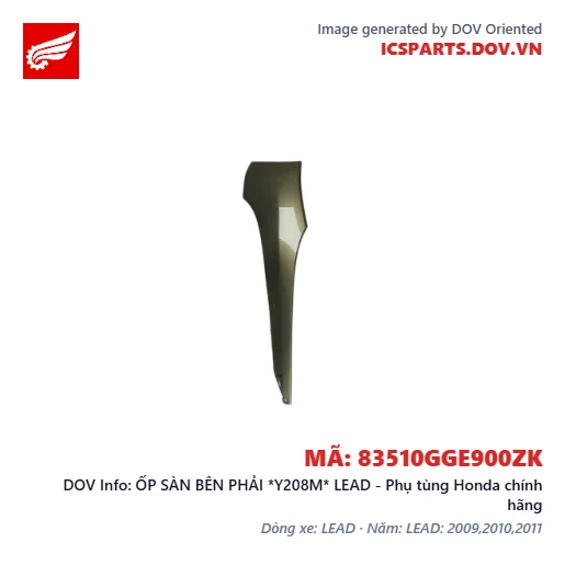 ỐP SÀN BÊN PHẢI *Y208M* LEAD - Phụ tùng Honda chính hãng