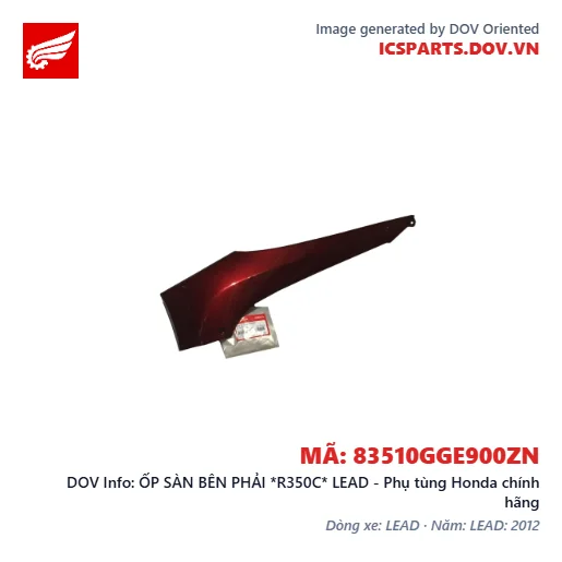 ỐP SÀN BÊN PHẢI *R350C* LEAD - Phụ tùng Honda chính hãng